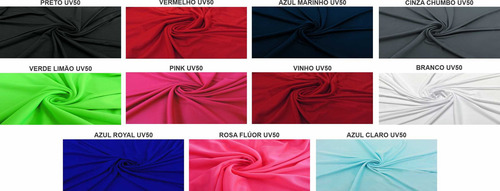 5 Metros De Malha Dry Fit Proteção Uv50 P/ Camiseta Academia Cor Azul Royal