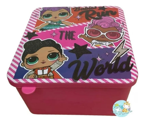 Caja Sandwichera Infantil Recipiente Lol Surprise L.o.l.