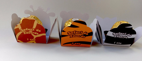 Imagem 5 de 6 de Forminhas Para Docinhos Safari Personalizadas-100 Unid.