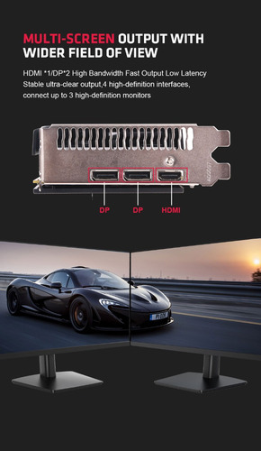 Placa gráfica AMD 51RISC Radeon RX 5500 Series RX 5500 XT de 8 GB