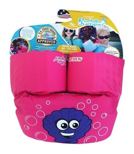 Boia Infantil Colete E Braçadeira Cancun Pink Puddle Jumper