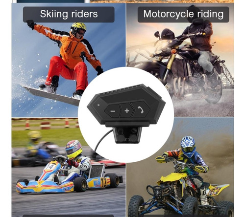Imagen 6 de 10 de Audífonos Inalámbricos Bluetooth Para Casco De Motos