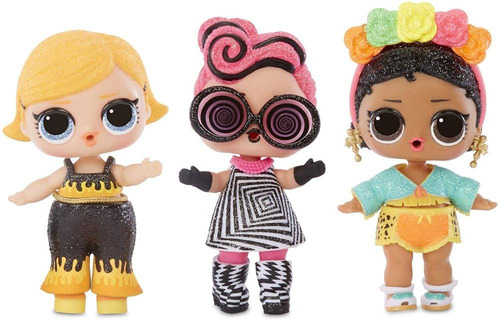 L.o.l. Surprise! Lights Glitter Doll 8 Surprises Black Li...
