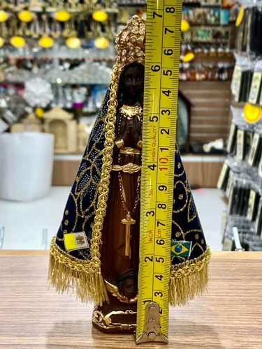 Imagem Nossa Senhora Aparecida 17cm Com Manto Linda!