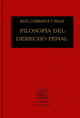 Libro Universitario Filosofía Del Derecho Penal Porrúa 