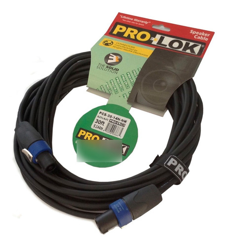 Cable Prolok Pcs1014nnk Cabina Speakon / Speakon 3m