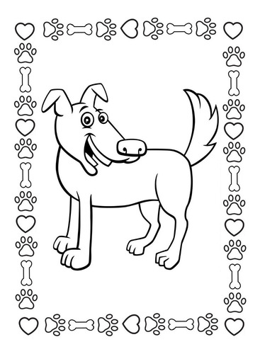 Pdf Imprimible, Colorear Perros: 160 Perritos Sueltos !!!