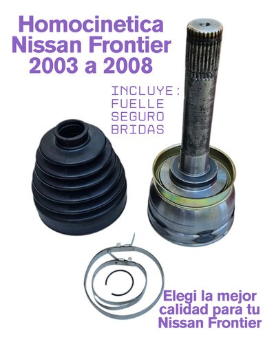 Homocinetica Nissan Frontier 2003 A 2008 28x25x72
