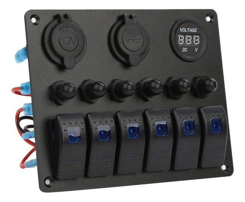 Interruptor De Painel De Interruptor Universal De 6
