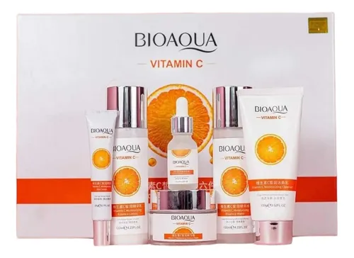 comprar Kit Facial Vitamina C Bioaqua 6 Productos Original