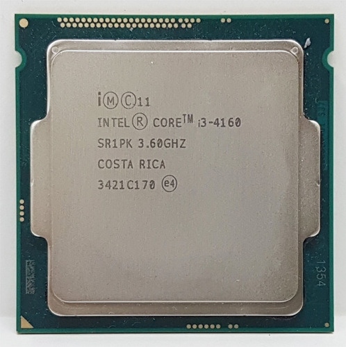 Procesador gamer Intel Core i3-4160 BX80646I34160  de 2 núcleos y  3.6GHz de frecuencia con gráfica integrada