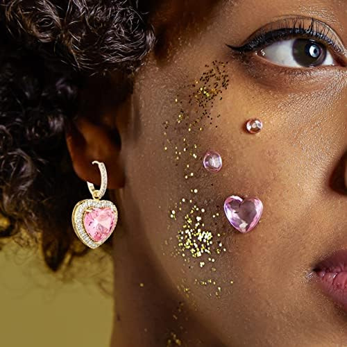 Oyogaa Pendientes Colgantes Con Aro En Forma De Corazón De O