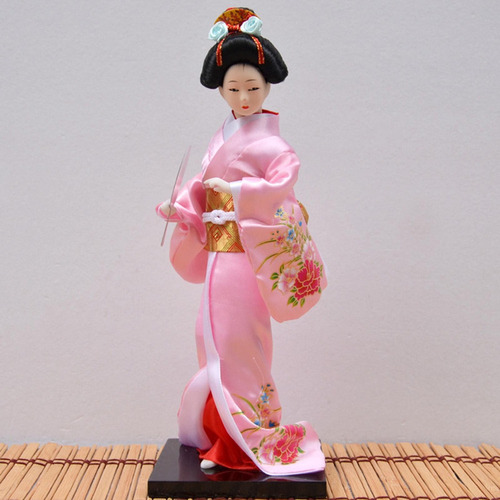 3 Peças De 11 Polegadas Quimono Japonês Boneca Gueixa