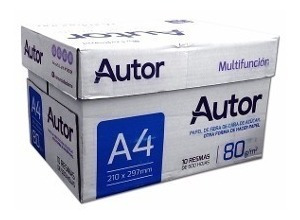 Imagen 4 de 6 de Resma A4 Autor 80g X2unid Dist Oficial (enviogratis 5packx2)