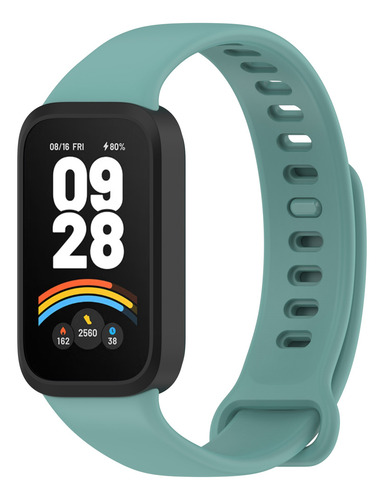 Malla Para Xiaomi Smart Band 9 Active Verde Con Marco Negro