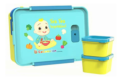 Zak Designs Cocomelon Reusable Plastic Bento Box With