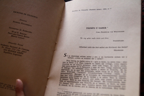 Revista Escritos De Filosofia N°6 - Razon I