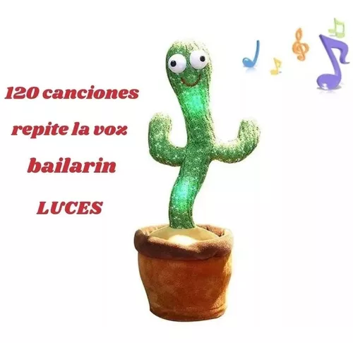 GENERICO Cactus Bailarín Repite Tu Voz Musical Recargable