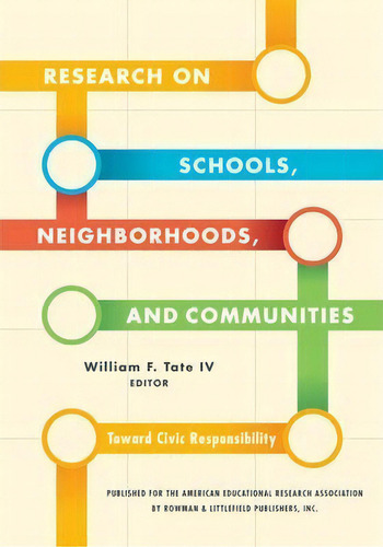 Research On Schools, Neighborhoods And Communities, De William F. Tate. Editorial Rowman Littlefield, Tapa Blanda En Inglés