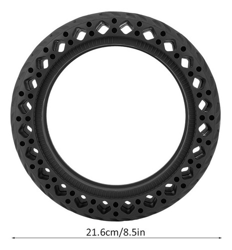 Neumático Prismático De Goma Antiexplosión De 8.5 Pulgadas