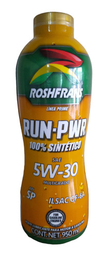 Roshfrans Run Power Sae 5w30 Api Sp Full-sintetico Oil