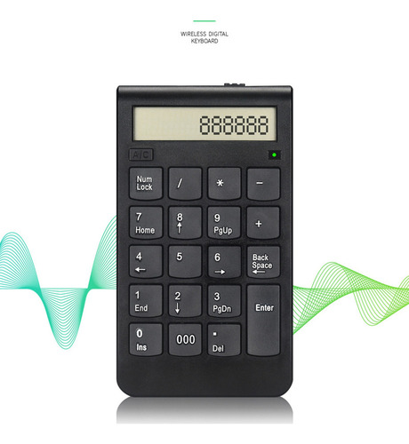 Teclado Numérico Inalámbrico Recargable Usb Financial