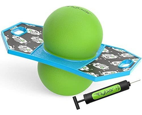 Flybar Robot Pogo Ball Para Niños, Jump Trick Bounce Board 