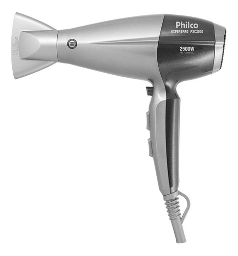 Secador de cabelo Philco Expertpro PSC2500 cinza 127V
