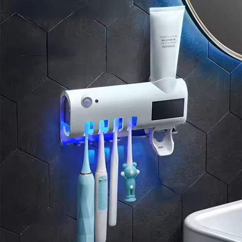 Porta Cepillos De Dientes Inteligente Esterilizador De Pared