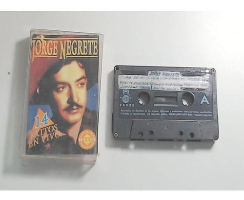 Jorge Negrete - 14 Exitos En Vivo. Cassette