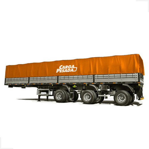Lona Vinil Carga Pesada 1000 Caminhão 5x7 Laranja 7x5
