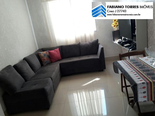 Apartamento Para Venda Em Santo André, Vila Lutecia, 2 Dormitórios, 1 Banheiro, 1 Vaga - 1666_2-718610
