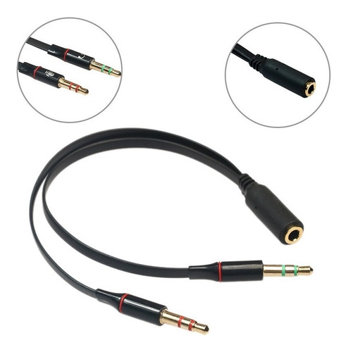 Cabo Adaptador P3 (p2 Combo) P/ Fone E Microfone Headset