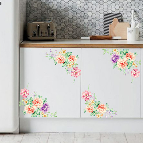 Adesivos De Parede Com Flores Coloridas Beautiful Peony Frid