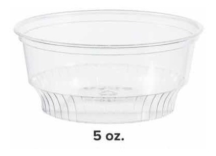 Vaso Para Postres Con Tapa 5 Oz /147 Ml 100 Piezas