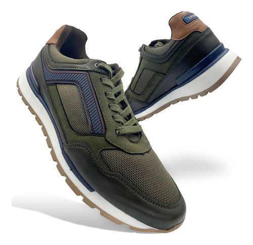 Tenis Para Hombre Vertical 1152 Casual Cómodo Vestir