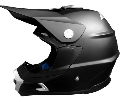 Casco Zeus Gj 901l Matt Black Enduro Cross Atv En Fas Motos