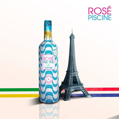 Imagem 3 de 5 de Vinho Francês Rosé Piscine Copacabana 750 Ml (ed. Especial)