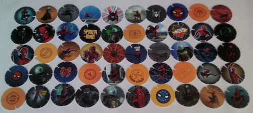 50/50 Mega Tazos Spiderman Nuevos Coleccion Completa | Envío gratis