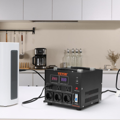 Conversor De Tensão E Transformador Vevor 5000w 110v A 220v