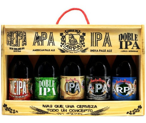 Imagen 1 de 6 de Cerveza Artesanal Barbaroja Estuche Regalo Ipa Familia