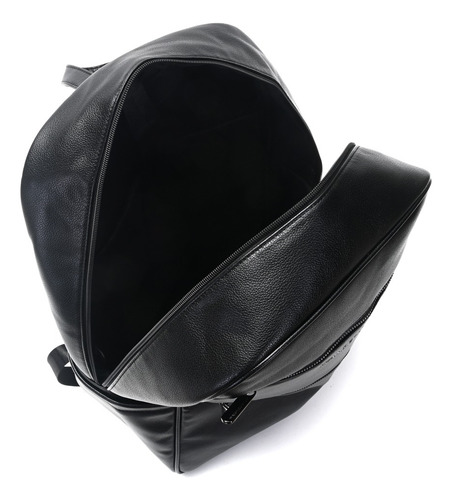 Mochila Wanderlust Pu Go Black Portanotebook Color Negro Diseño De La Tela Lisa