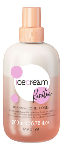 Acondicionador Inebrya Keratin Bi-phase 200ml Sin Enjuague