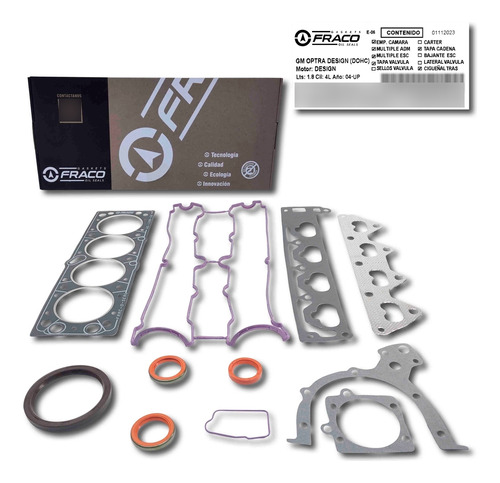 Kits Juego Empacaduras Optra Desing 2009 2010 2011 Original