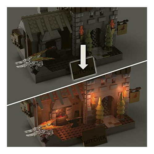 Mega Juguete De Construcción The Witcher Para Niños De 16