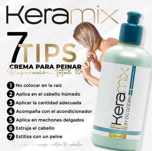 Crema Para Peinar Crespos Keramix 