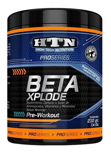 Beta Xplode 210 Grs De Htn Pre Workout Energía Masa Fatiga