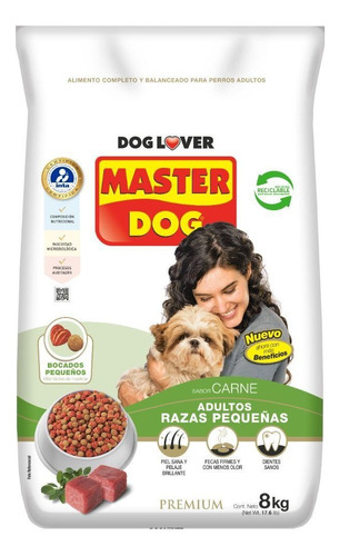 Master Dog Alimento Perro Adulto Razas Pequeñas 8 Kg