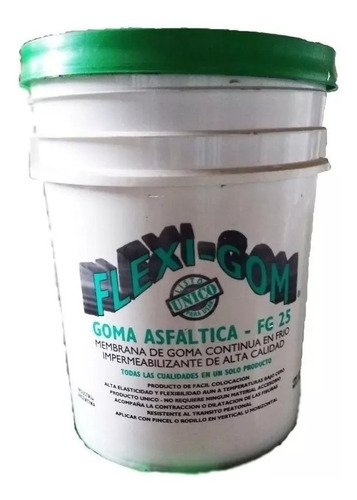 Membrana Liquida Flexigom X4 Kilos Color Negro