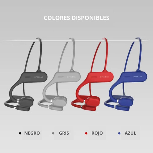 Audífonos Deportivos De Conducción Aérea Bluetooth Negro